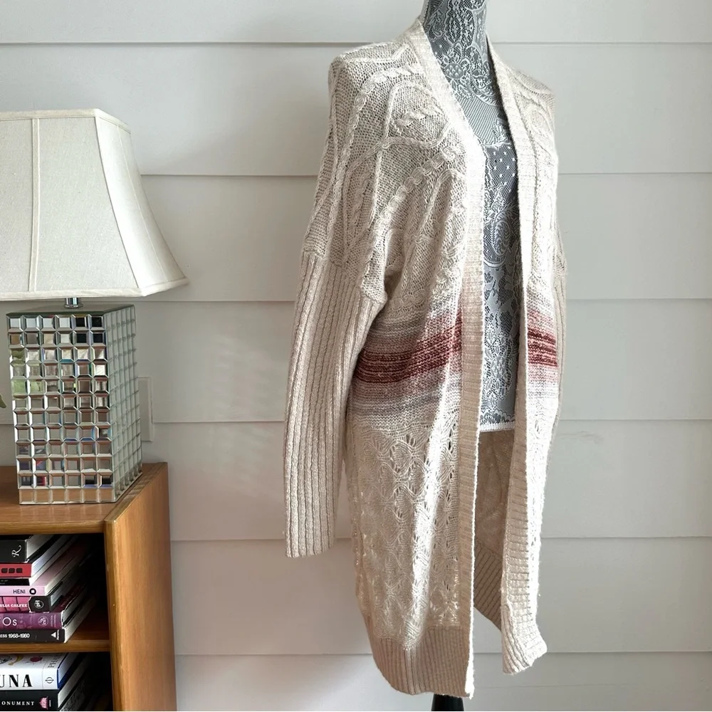 Anthropologie Pilcro Jemma Cable-Knit Cardigan size M/L - Picture 6 of 13